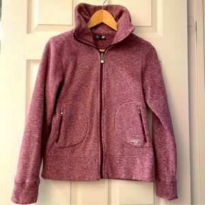 XS Fleece Orage Performance Full Zip Jacket/Sweater Pink Mauve NWOT